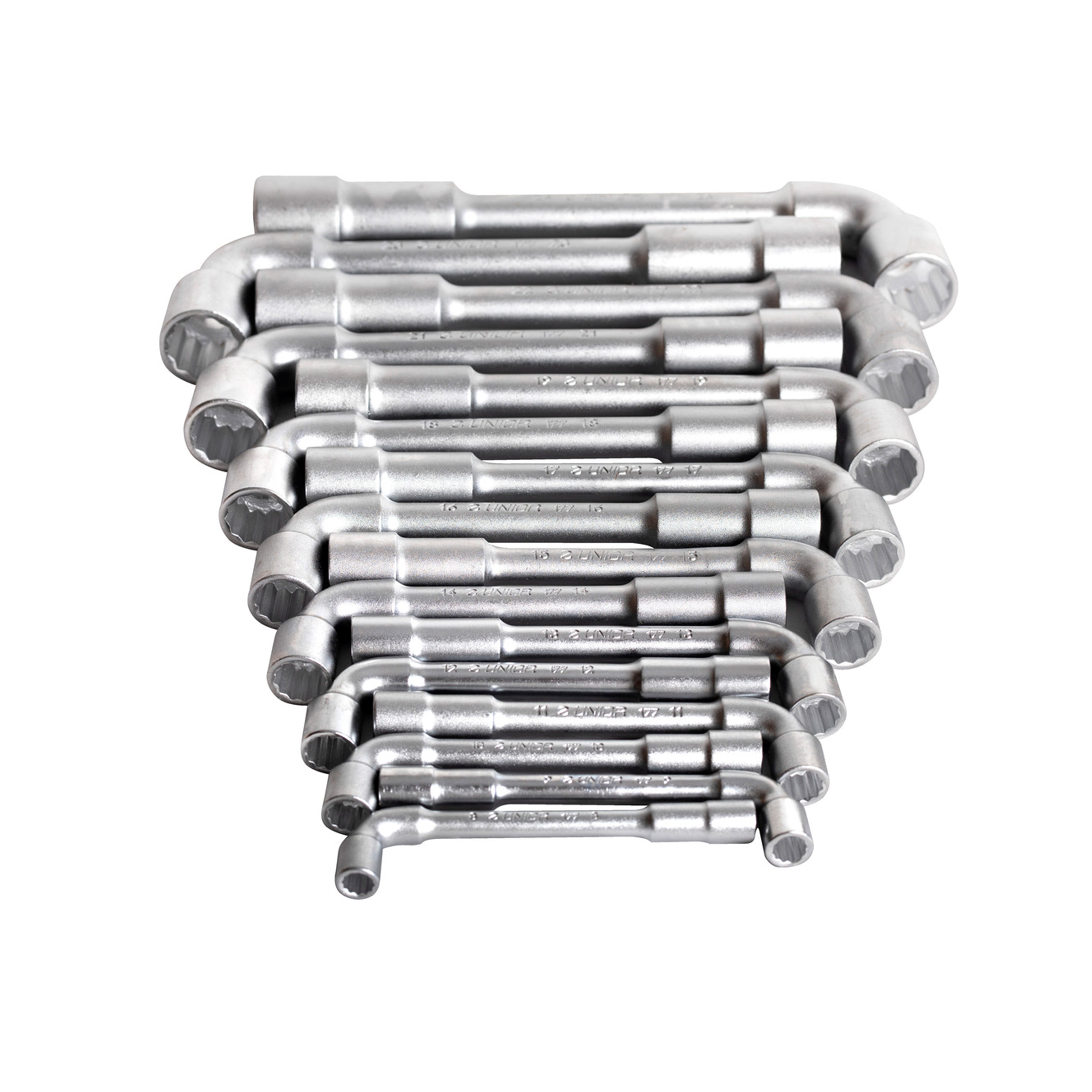 **Dubbele soksleutelset, gebogen met boring in industrieverpakking 177CB 8 - 24/16