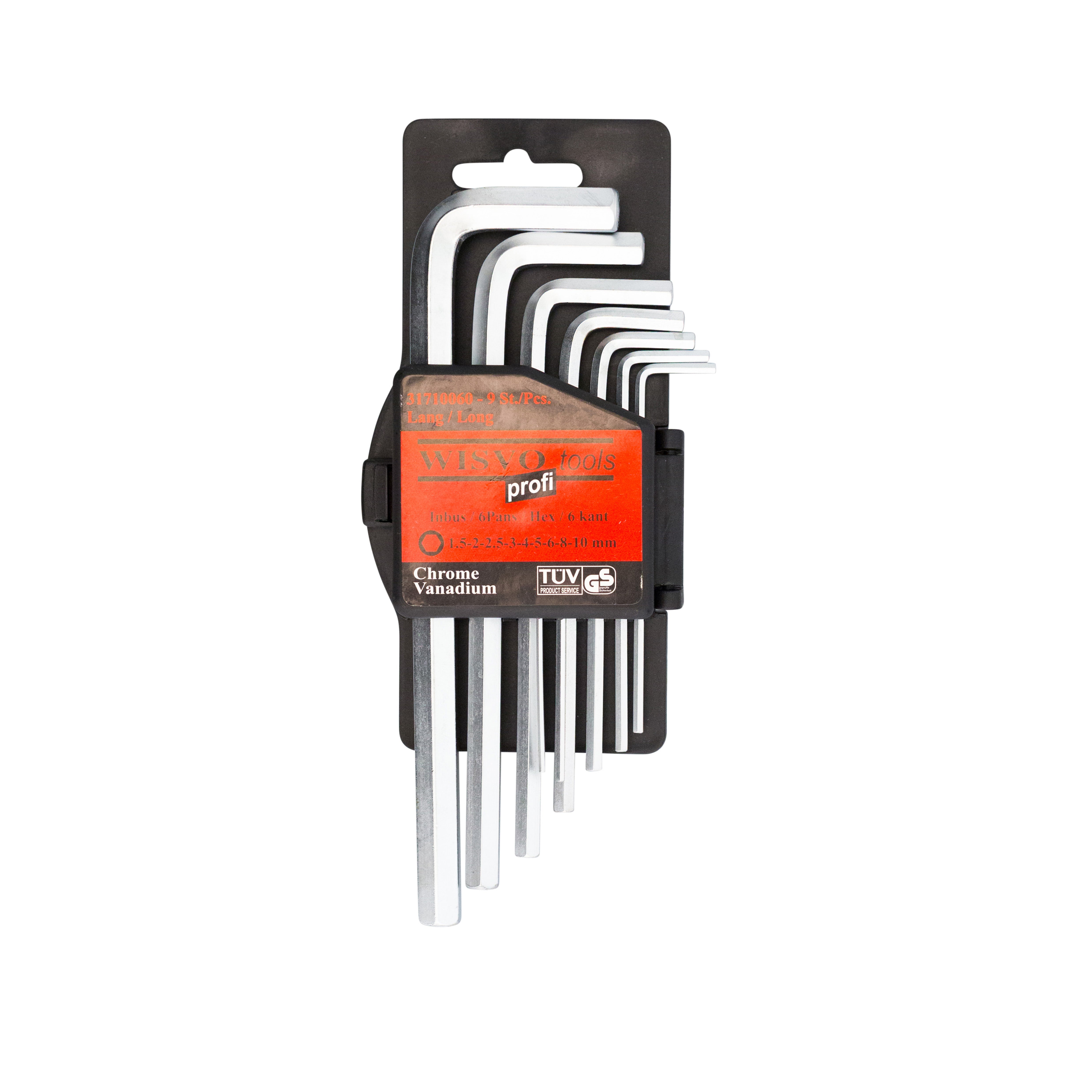 Stiftsleutelset, inbus, lang 3171LS 1,5-10 /S09