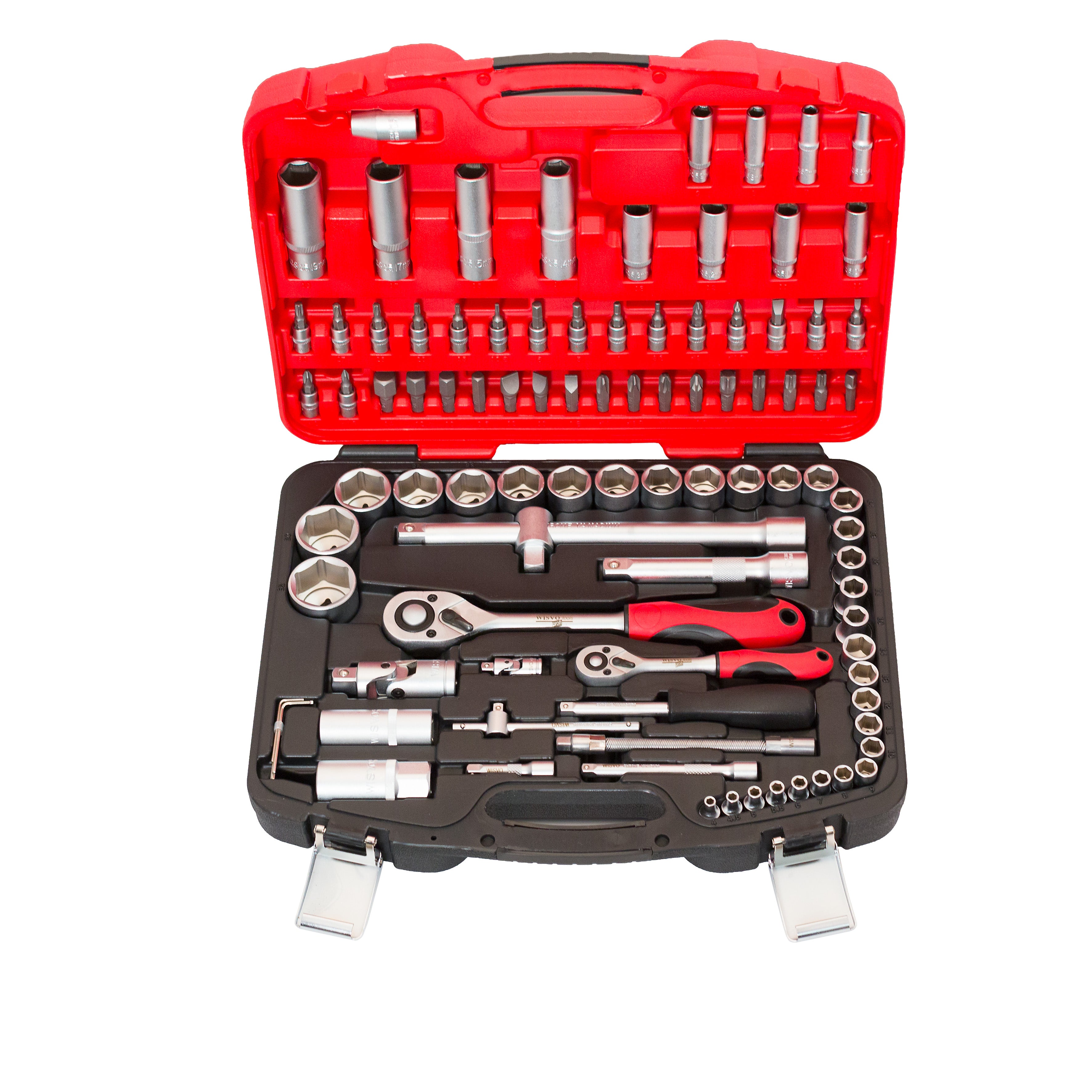 Dopsleutelset 1/4+1/2 in kunststof cassette 3112 S94