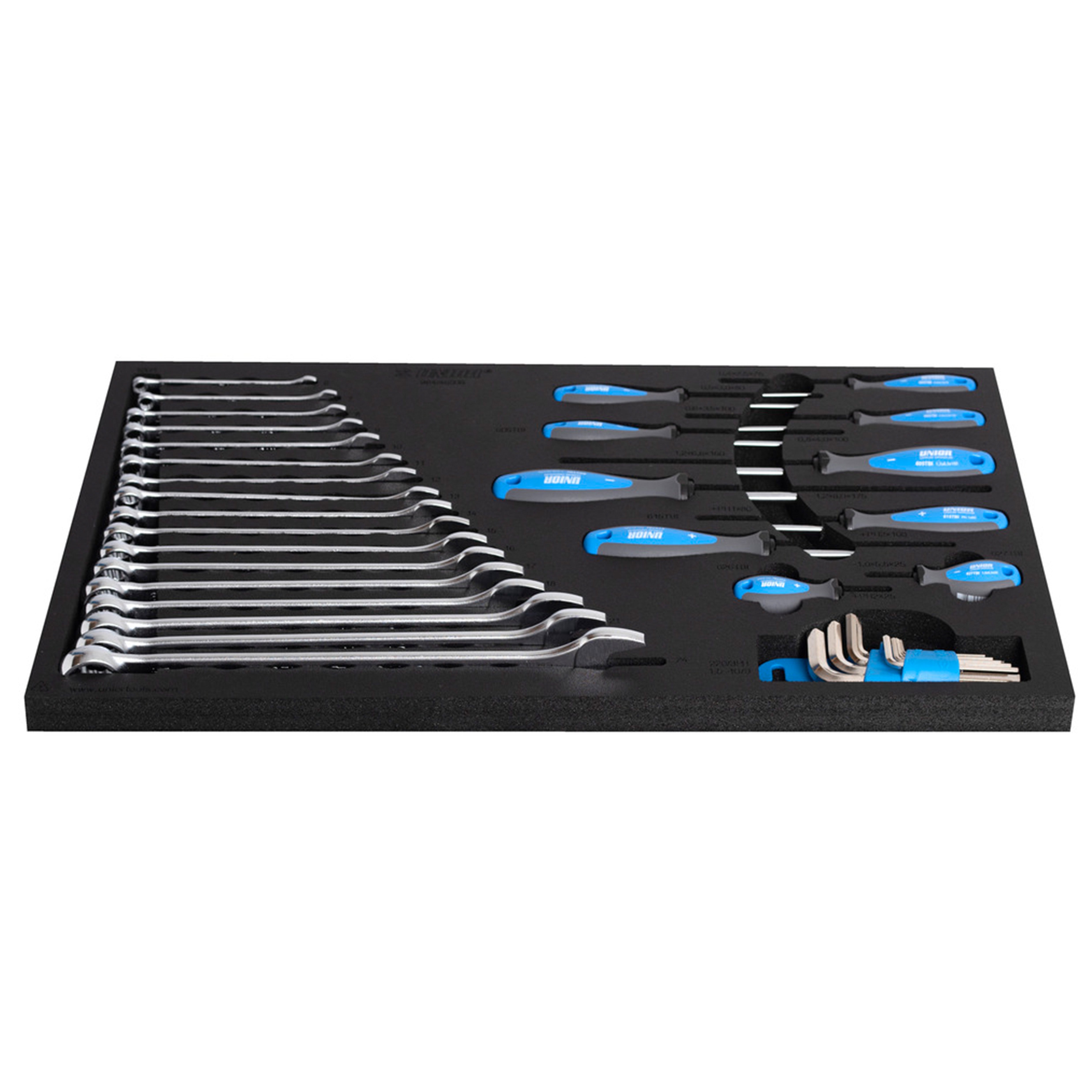 Sleutel- en schroevendraaierset in SOS-module 964/46SOS