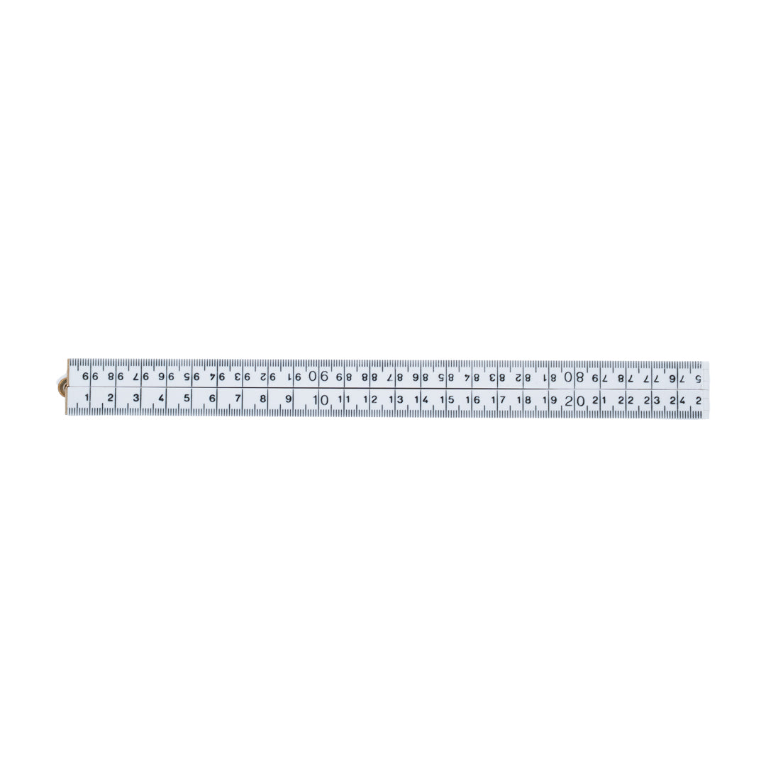 Duimstok, nylon, wit 4396N 1M