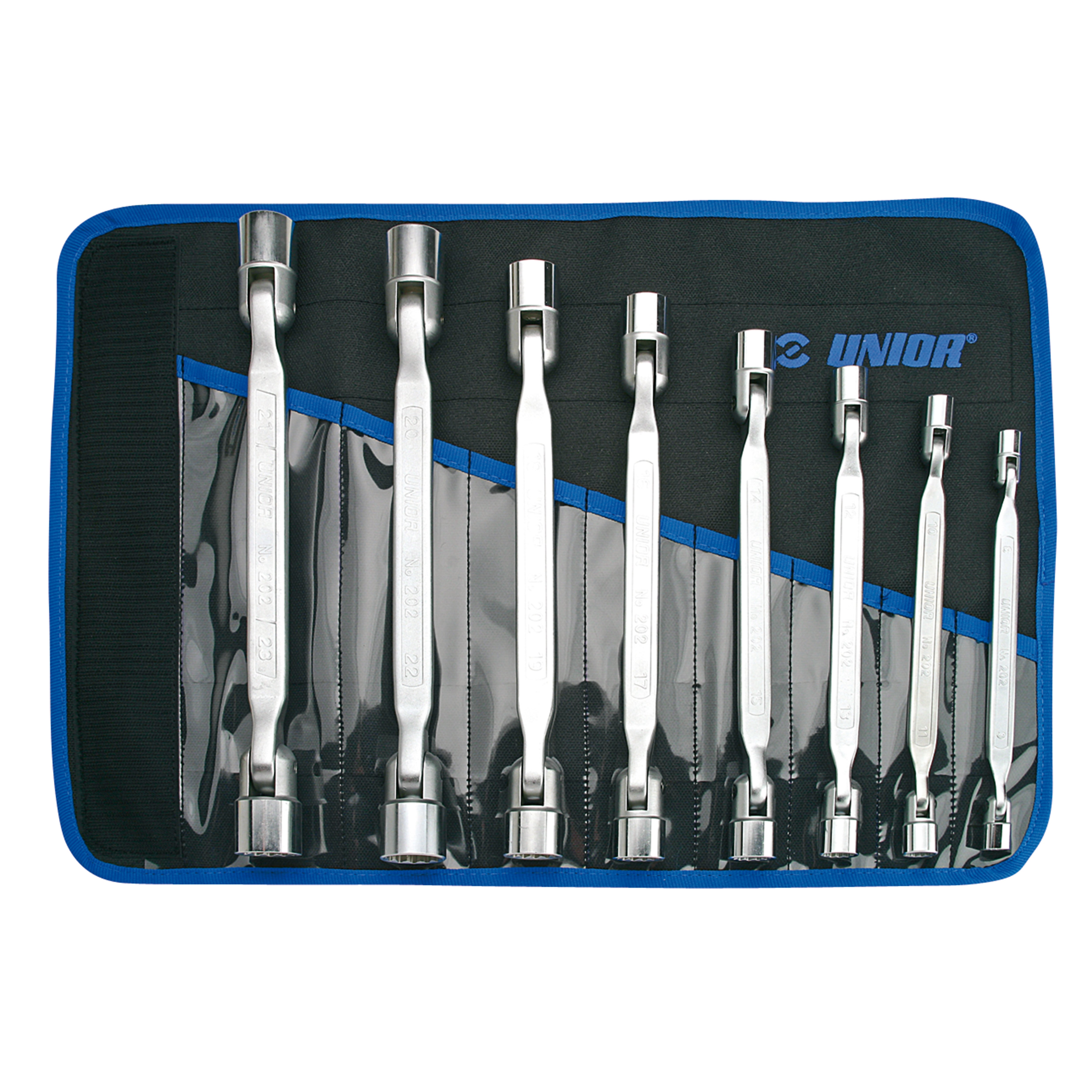 **Kniegewrichtsleutelset - Kniesleutelset in foudraal 202/1CT 8 - 22/8