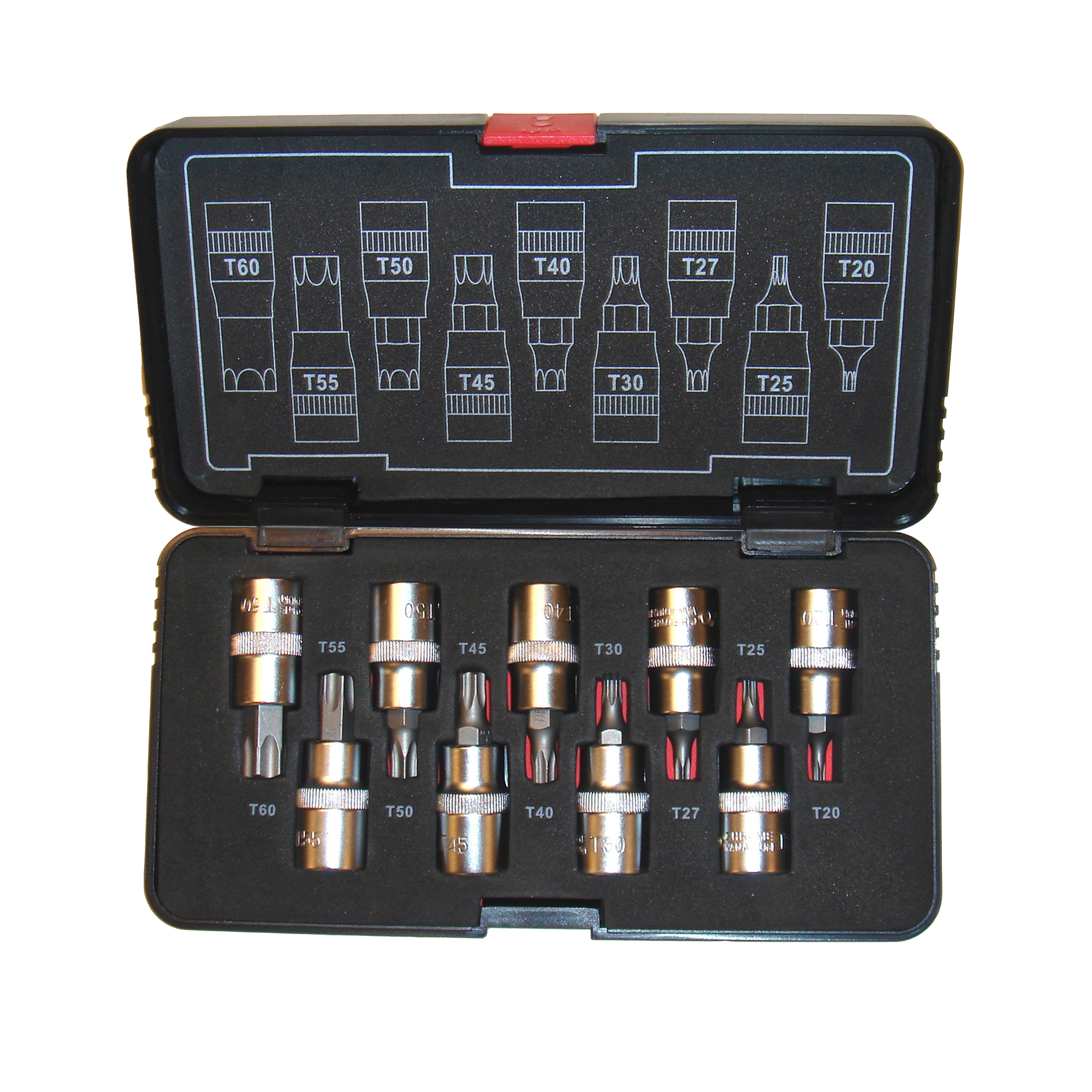 Dopsleutelset-schroevendraaier 1/2 TX 3112TXS S09