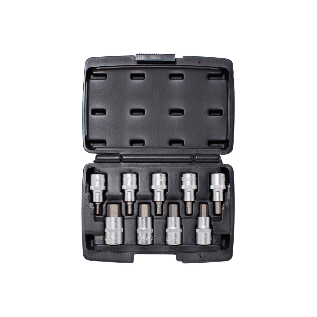 Dopsleutel-schroevendraaier 1/2 inbus in kunststof cassette 3112HX S09 - HX4-17