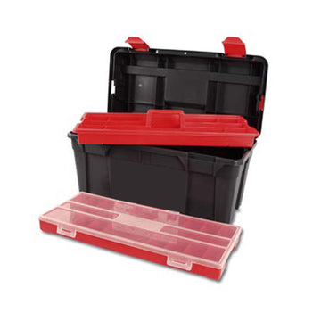 Gereedschapkoffer + organizer, kunststof 580 x 285 x 290