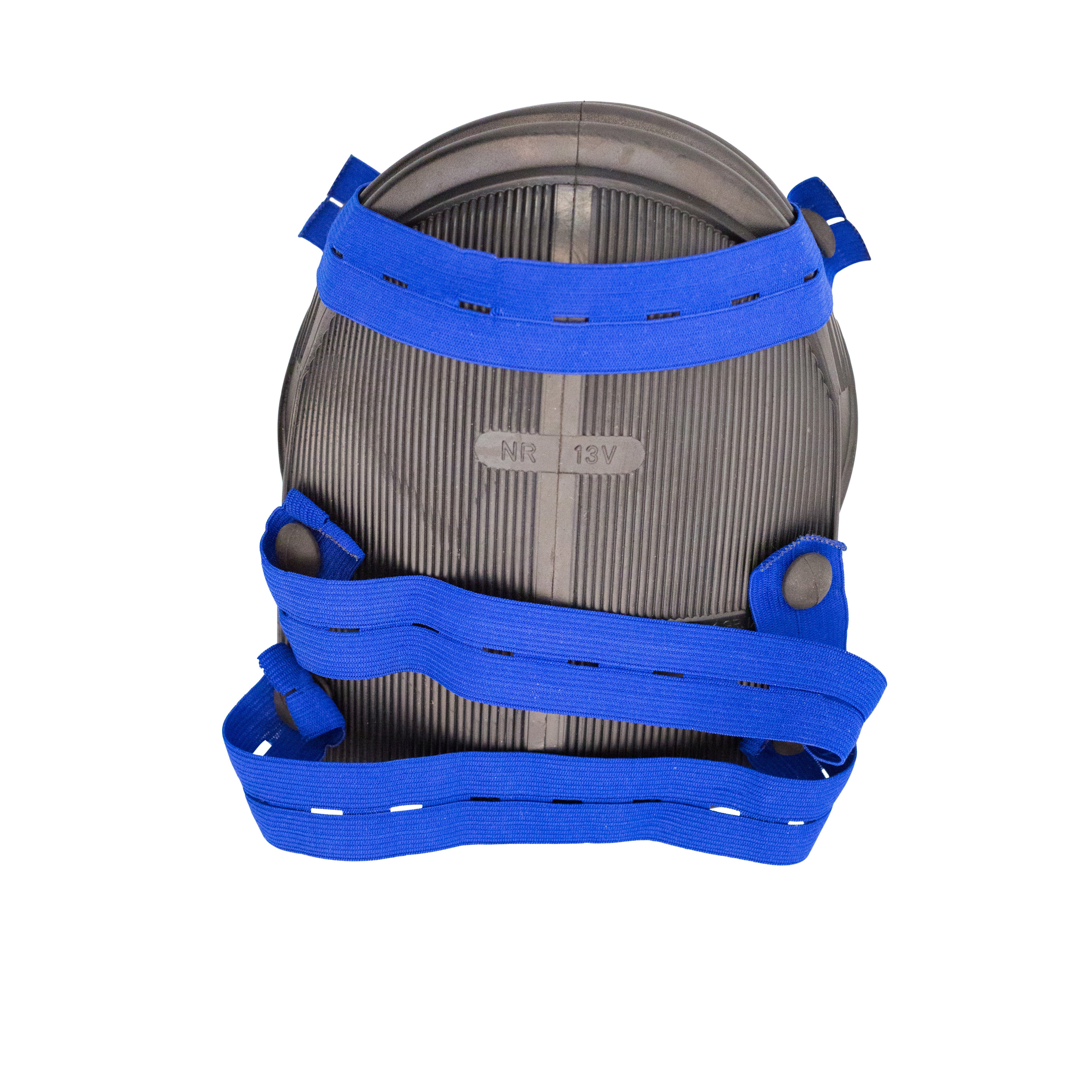 Kniebeschermers, lang, rubber model