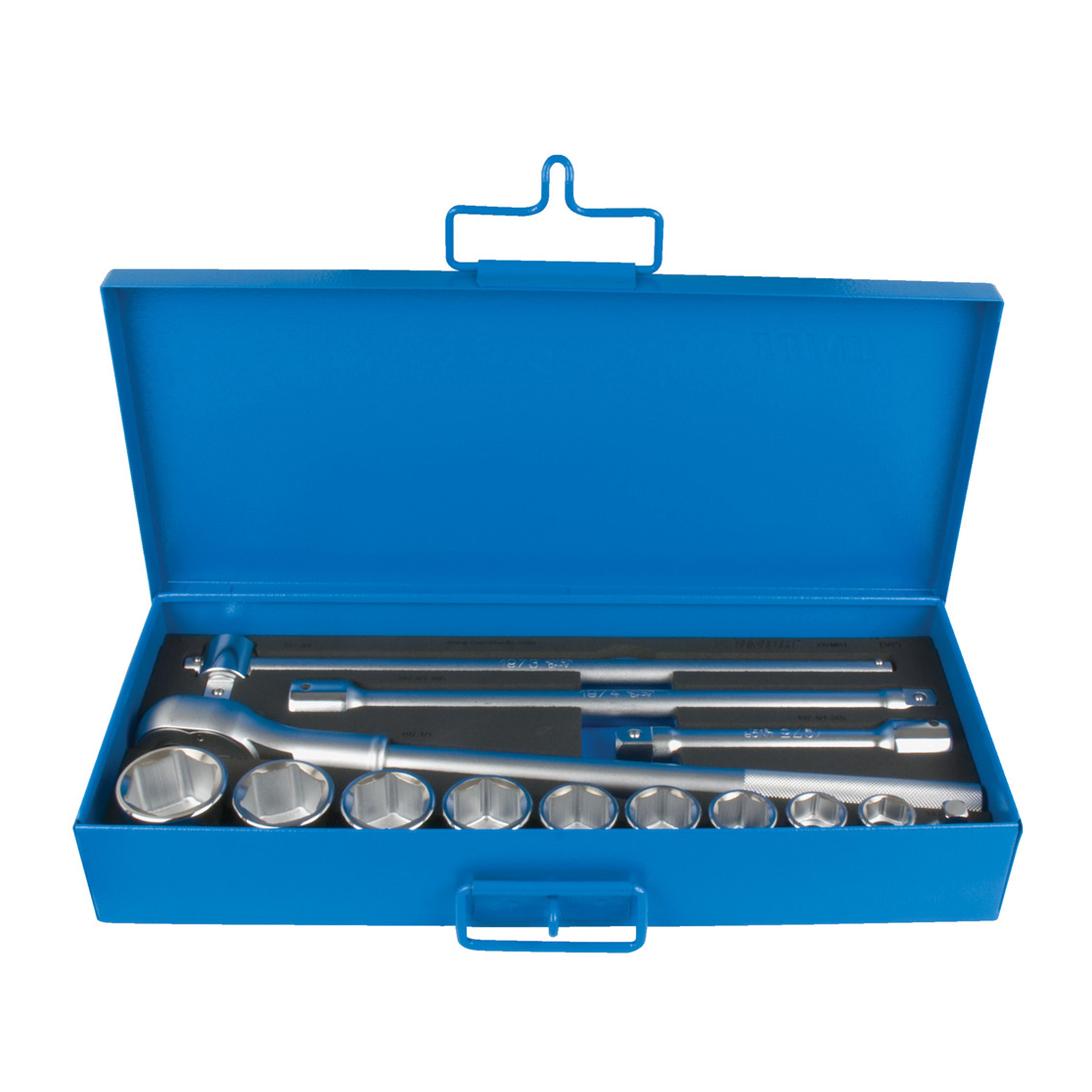 Dopsleutelset 3/4 in metalen cassette 197MB1 22 - 46/14