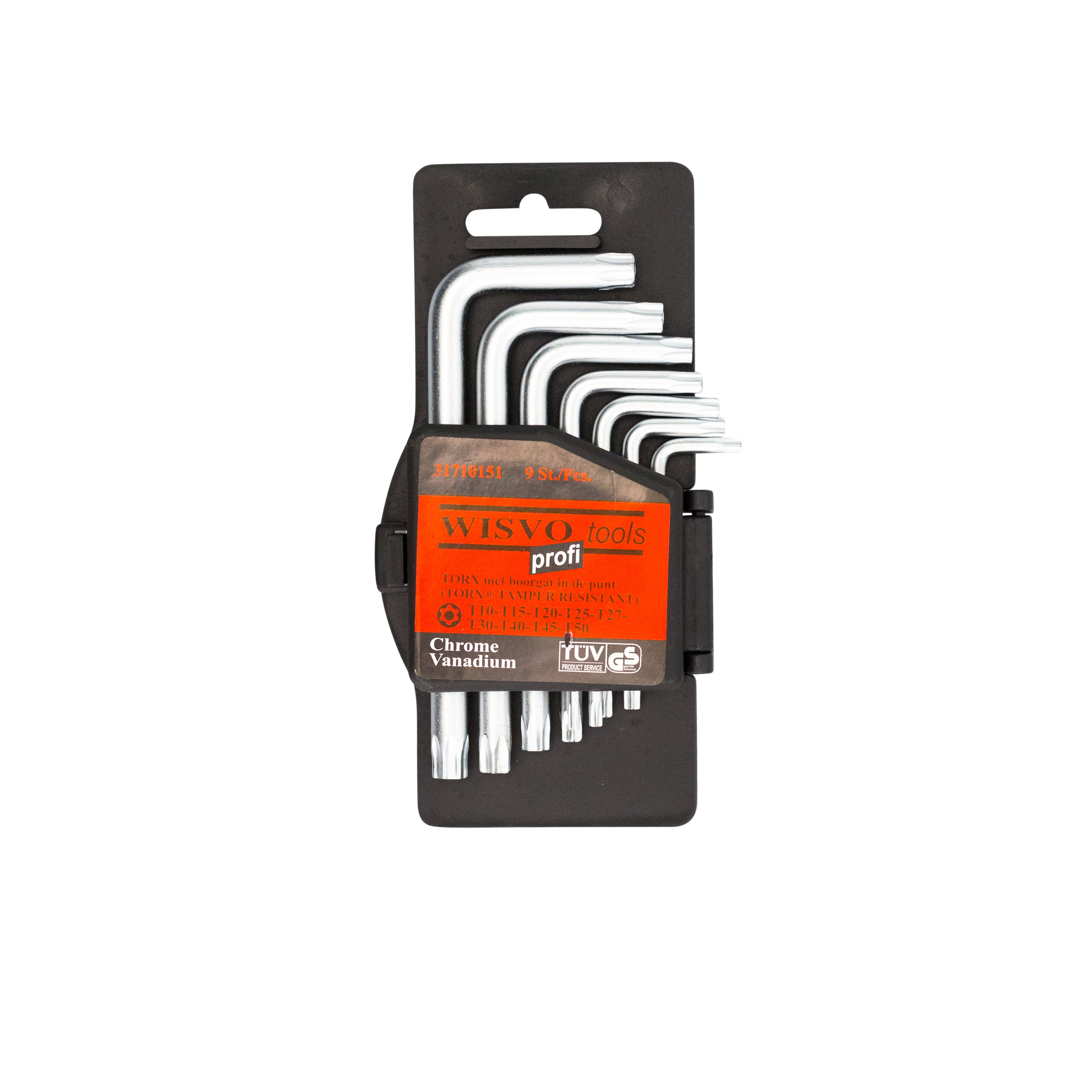 Stiftsleutelset, torx tamper resistant,  met gat 3171TRTXS