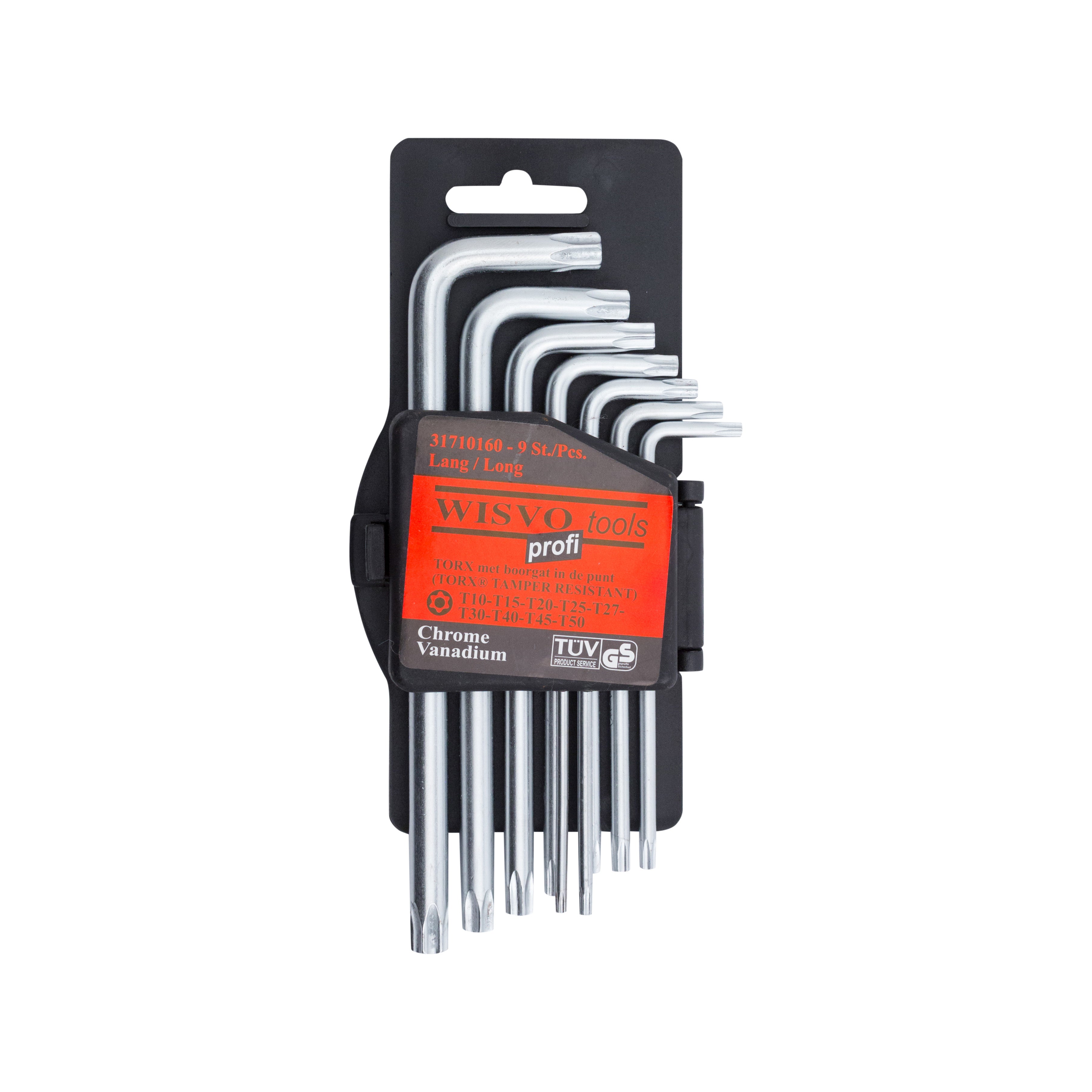 Stiftsleutelset, torx met boring, lang 3171TRTXLS