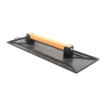 Schuurbord, wafelprofiel, houten greep  160 x 440