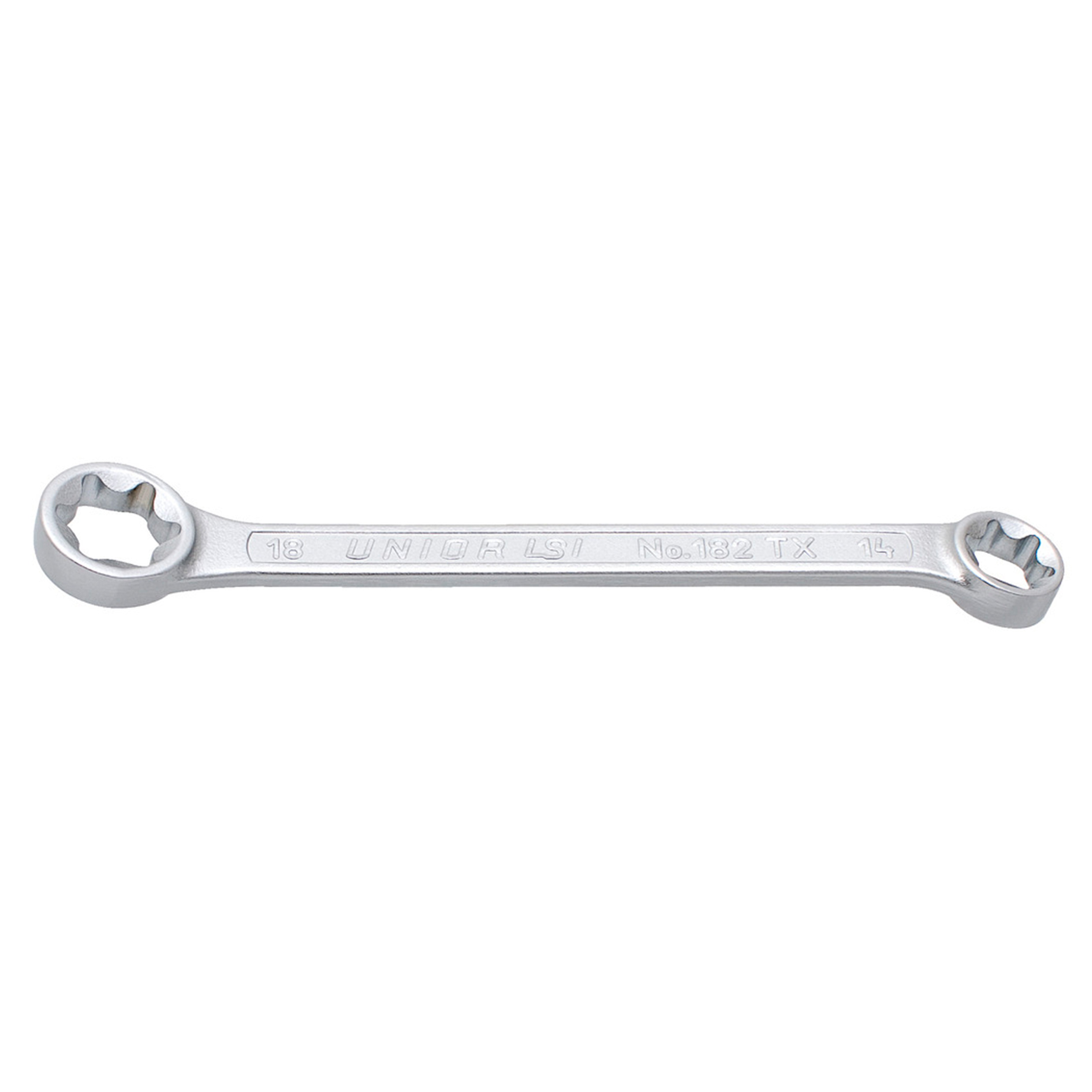 **Ringsleutel plat, 15?gebogen, TX 182/2BTX E14 x E18