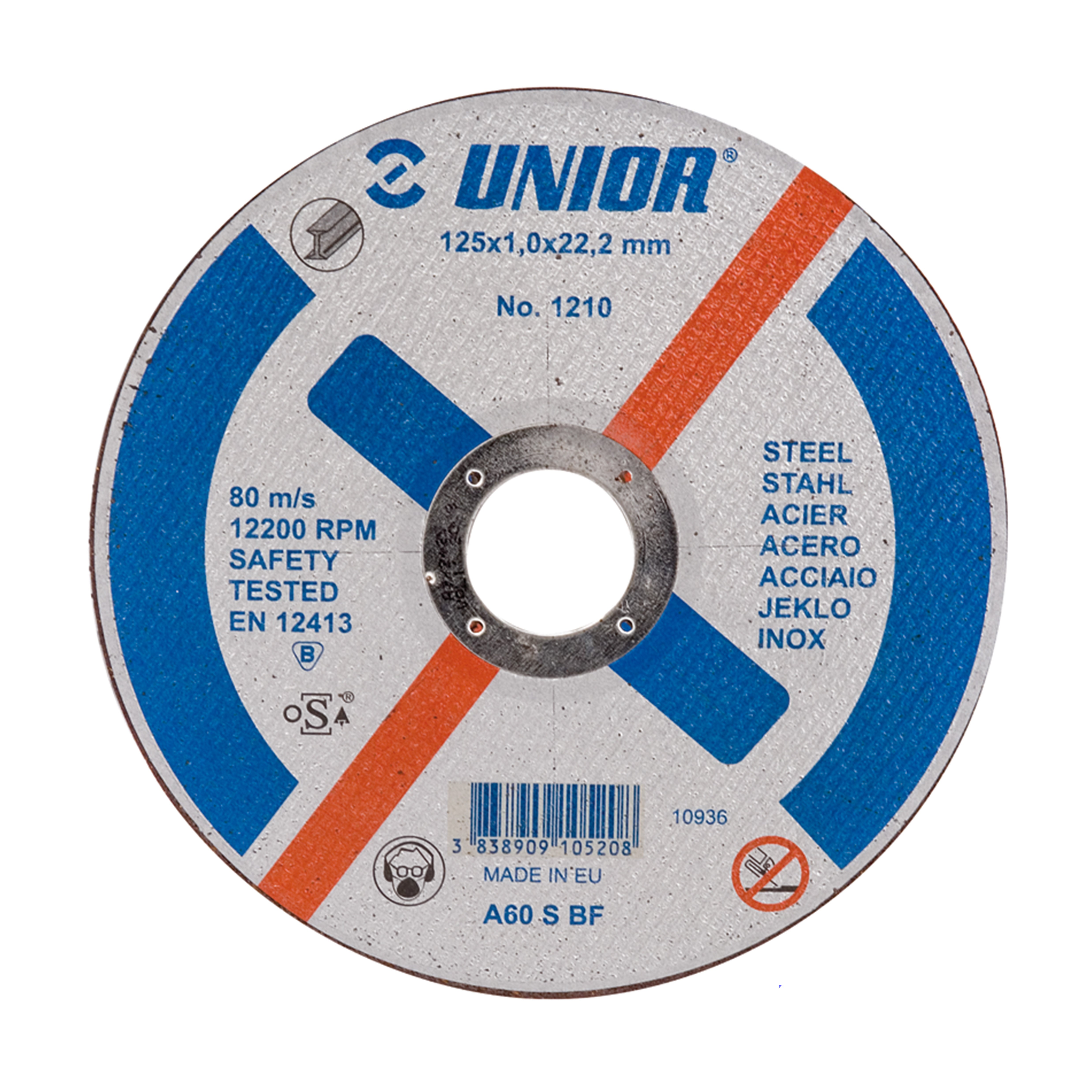**UNIOR SCHIJF 1210 -125x1,0x22 MM 1210 125