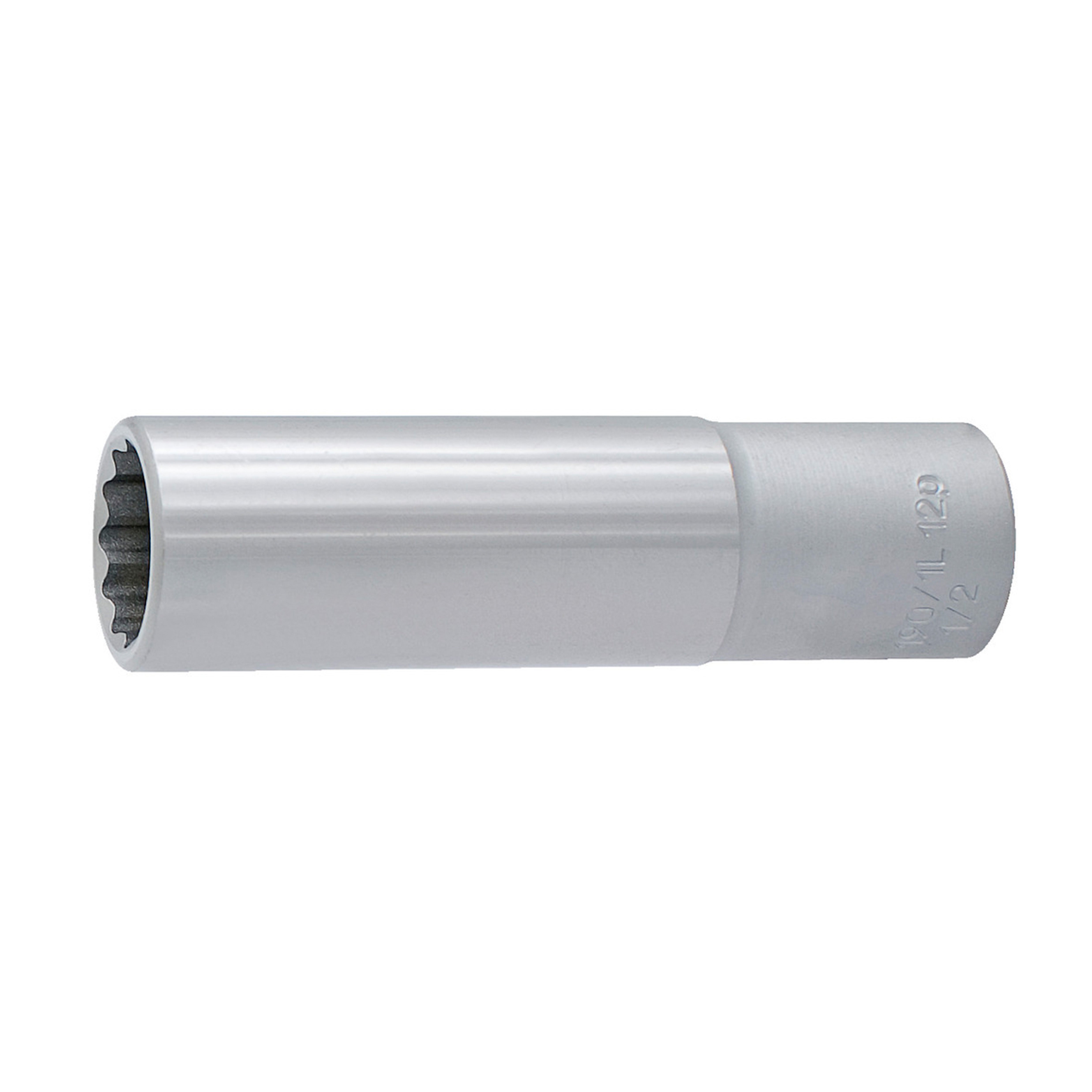 **Dopsleutel 1/2, lang, 12 kant 190/1L12P 15/16