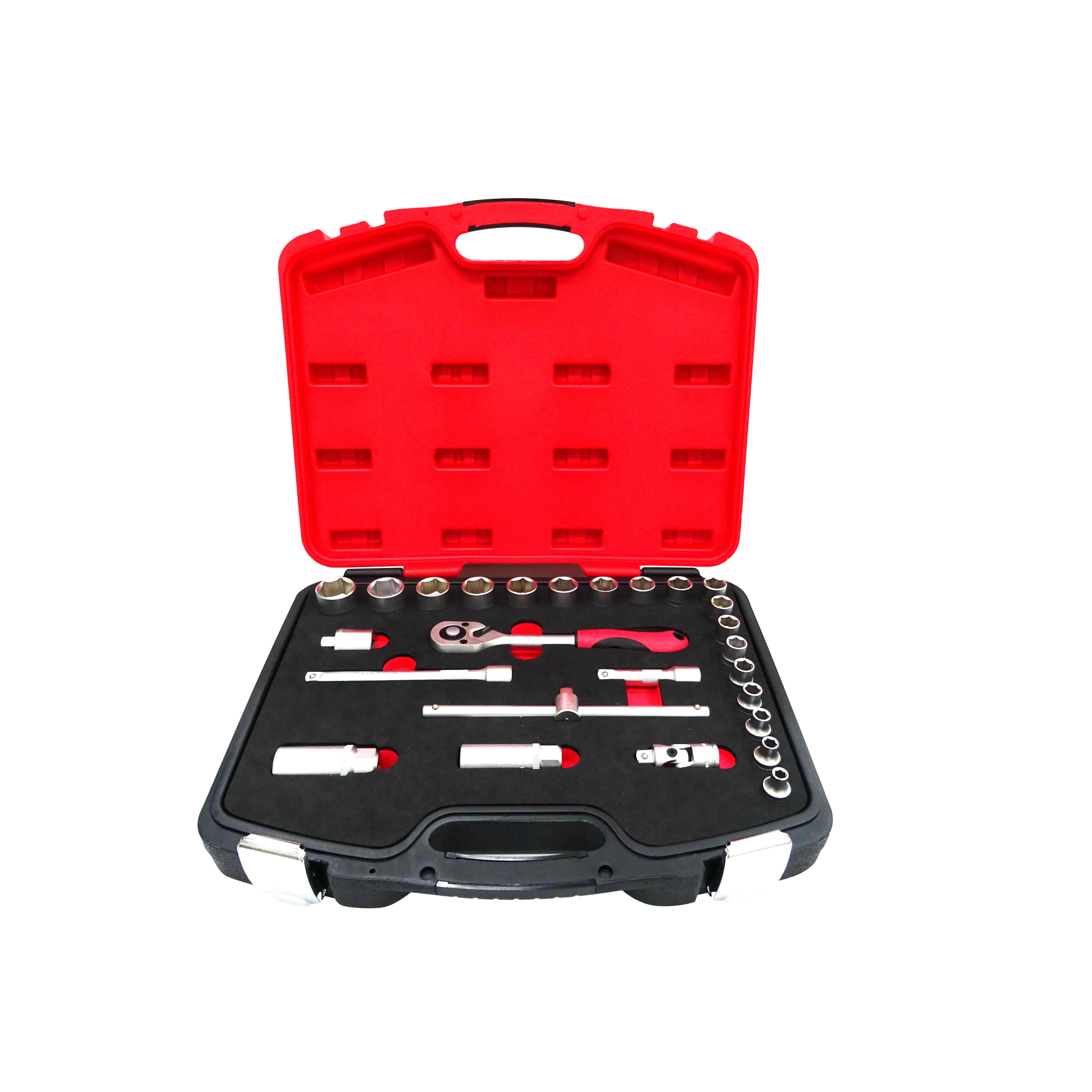 Dopsleutelset 3/8 in kunststof cassette 3138S S26 - 6-24