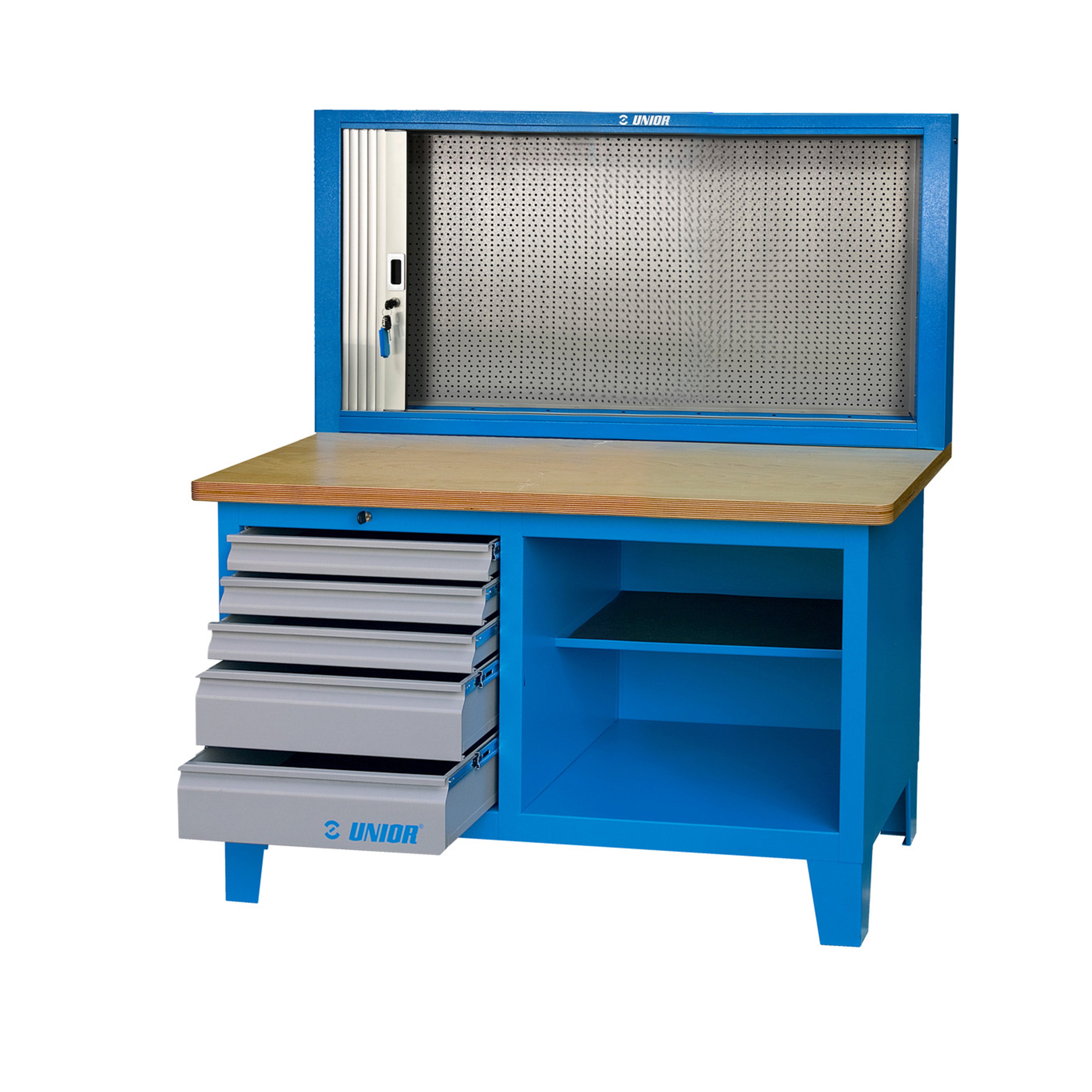 Werkbank met gereedschapkast en rolsluiting 946ACR 1500