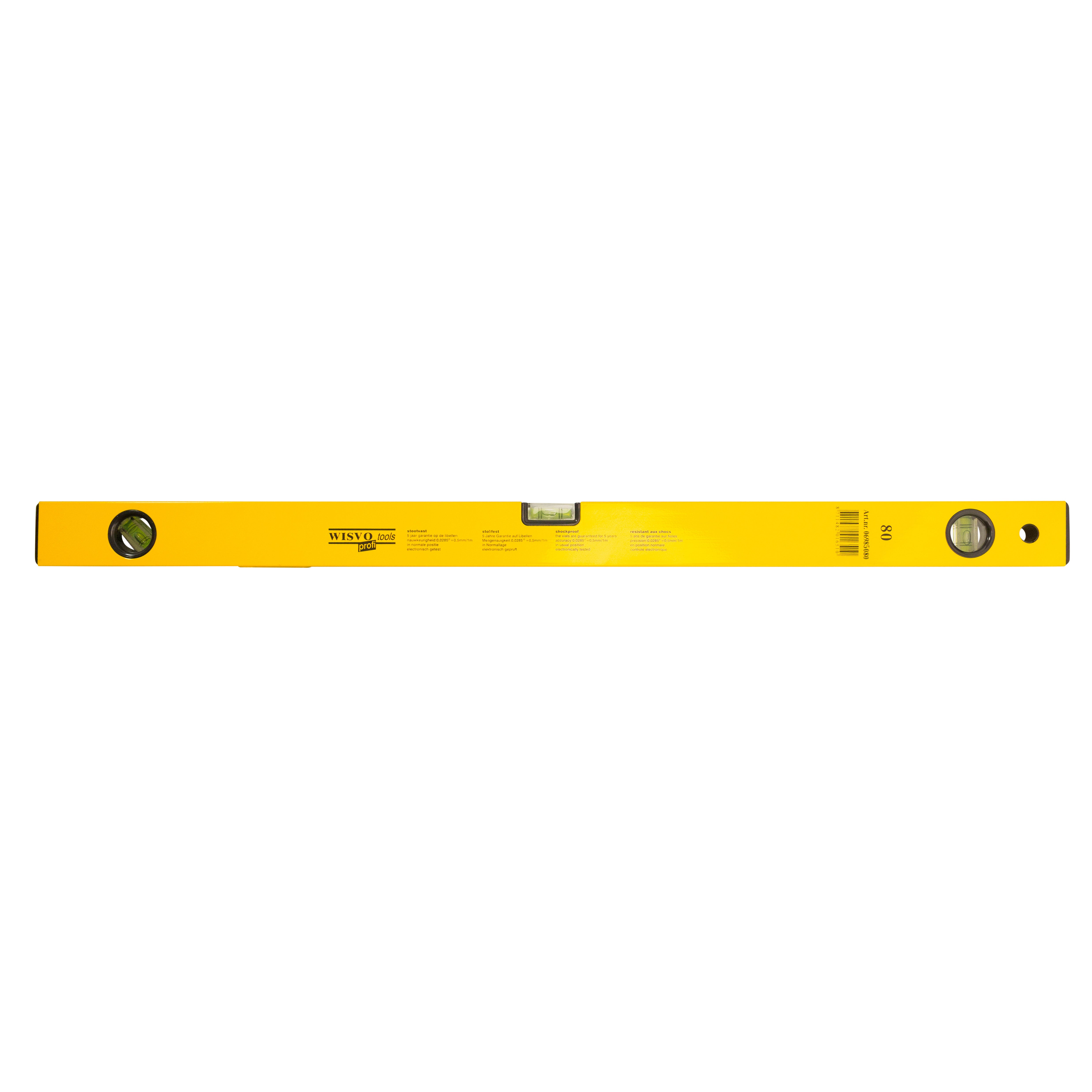 Waterpas aluminium, koker model, magnetisch 0685 80