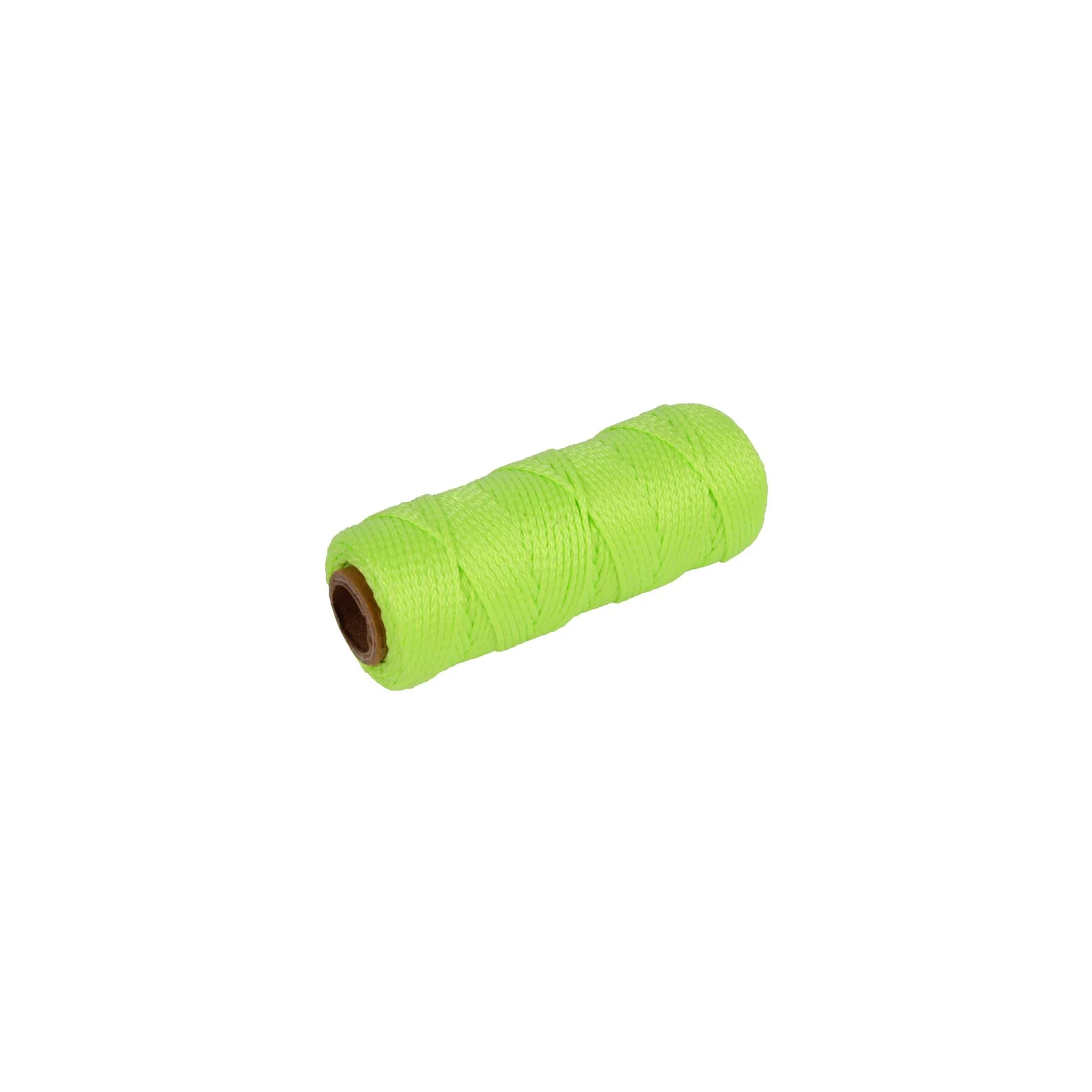 Metseldraad, nylon, fluorgroen  100M