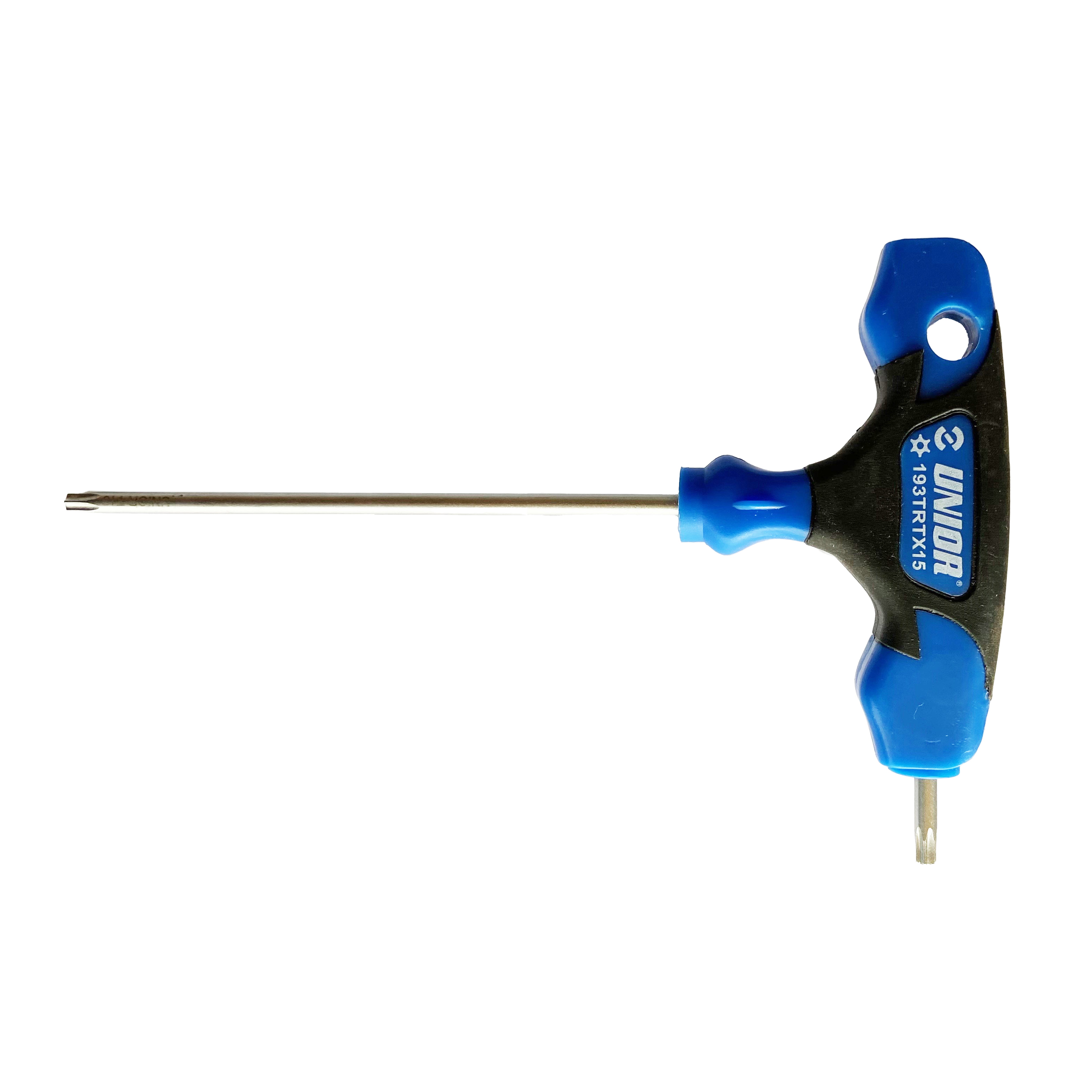 Haakse stiftsleutel met T-greep, Torx + gat 193TRTX T25H