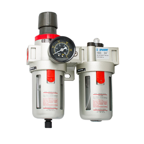 Pneumatische filterdrukregelaar en olievernevelaar 3/4 1503 190