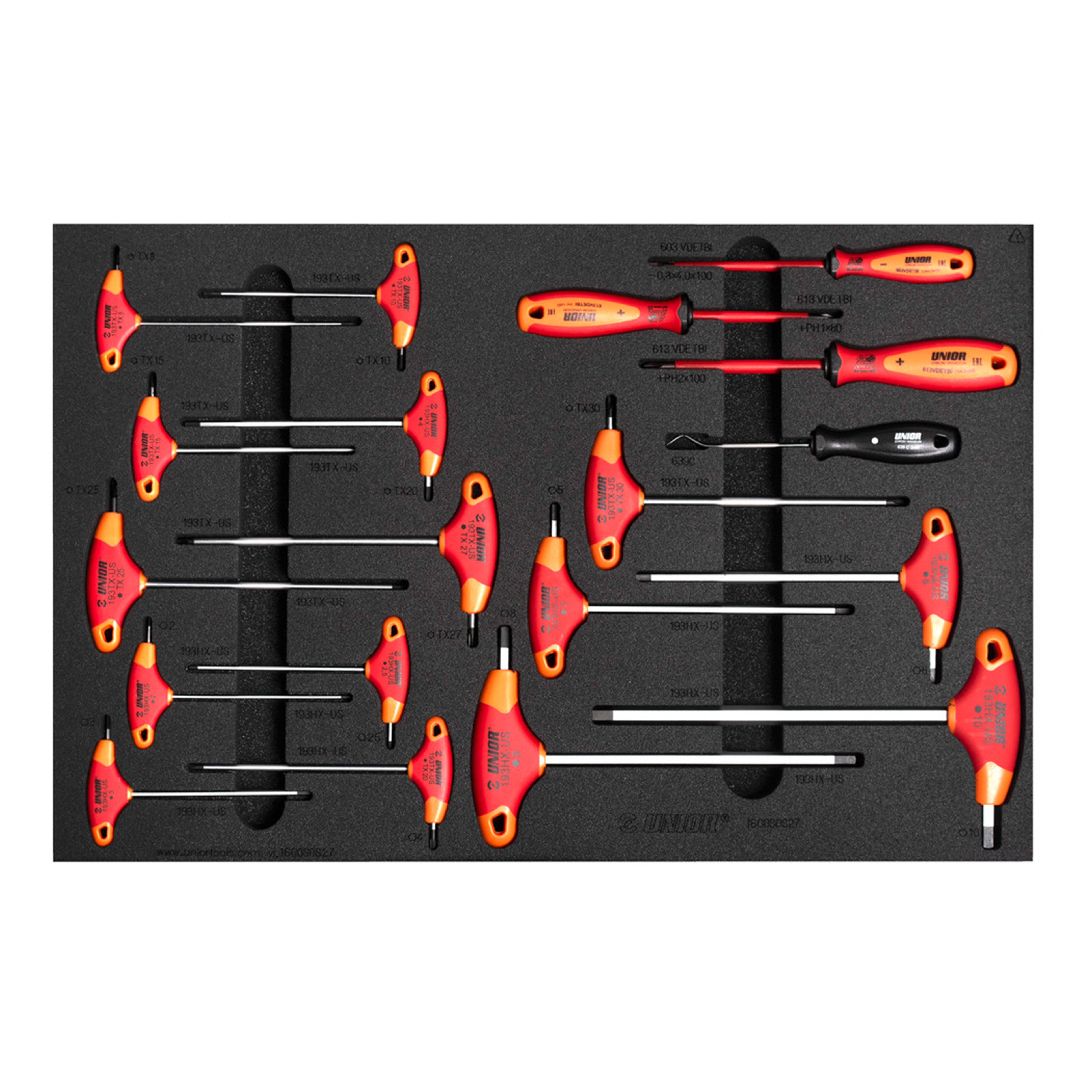 Bike tool set in SOS tool tray 1600SOS27