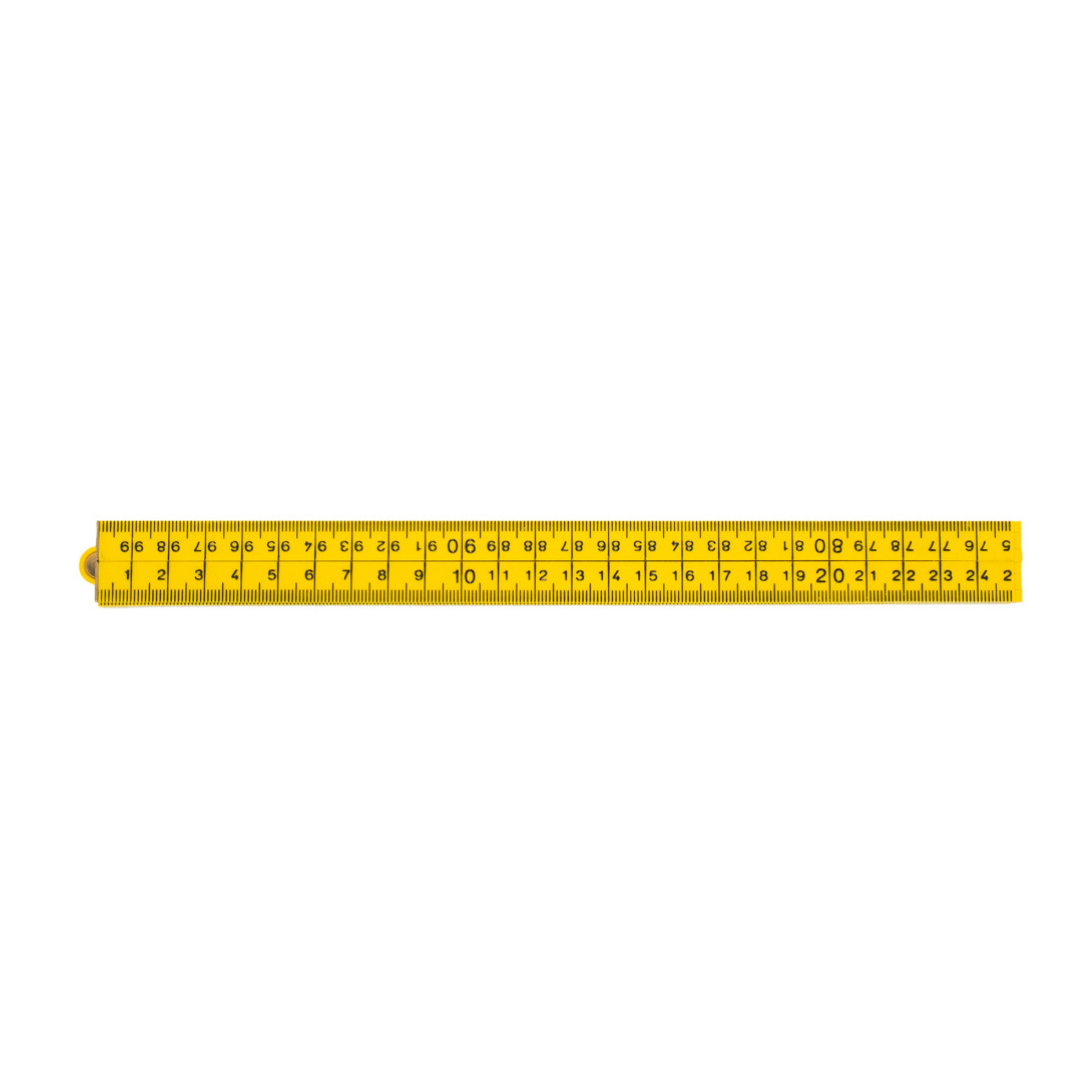 Duimstok, nylon, geel  1M