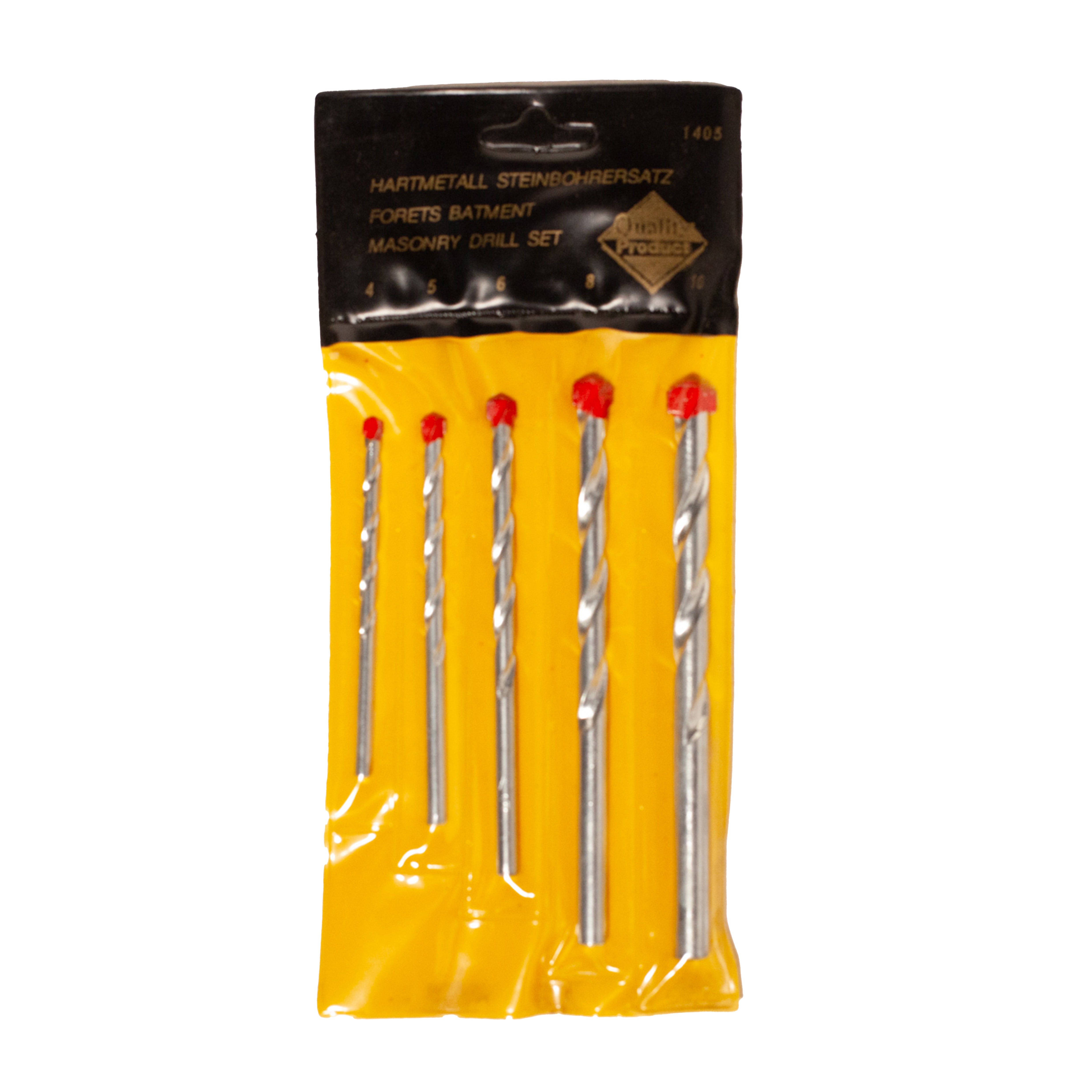 Steenborenset, kunststof etui