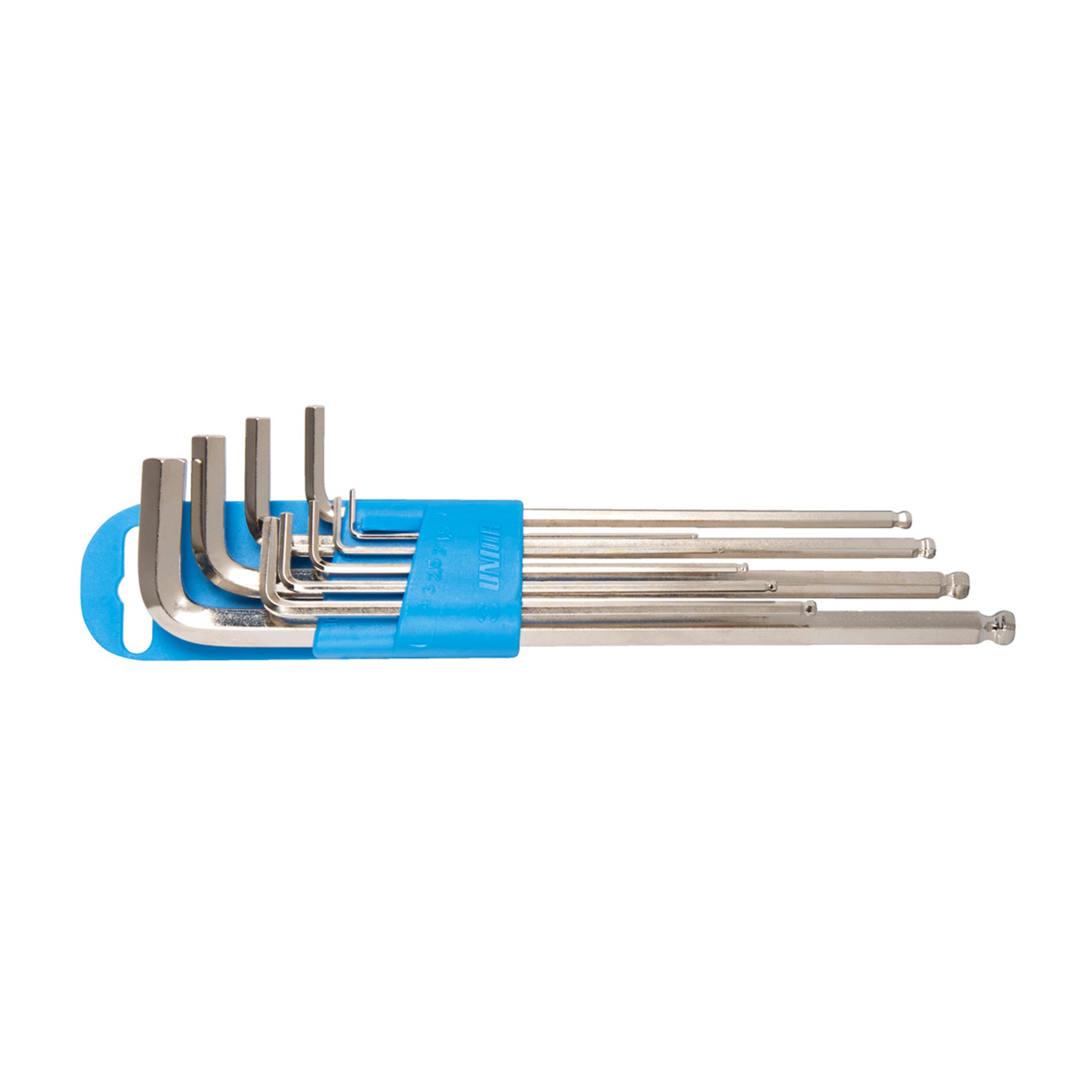 Stiftsleutelset, inbus kogelkop, lang model, in kunststof houder 220/3SLPH 1.5-10