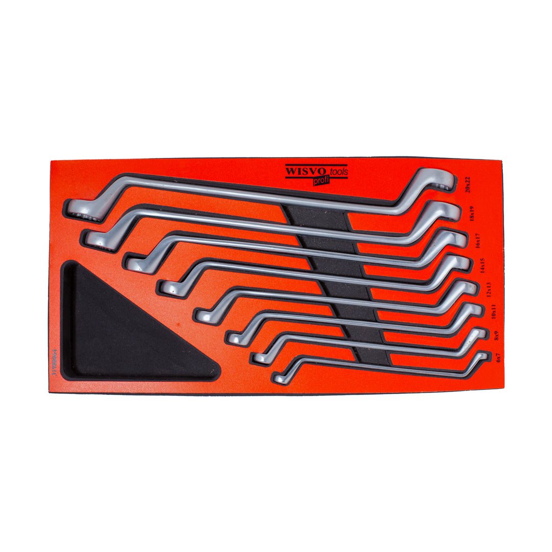 Ringsleutelset 8 delig 6 - 22 in SOS-module 3198/64