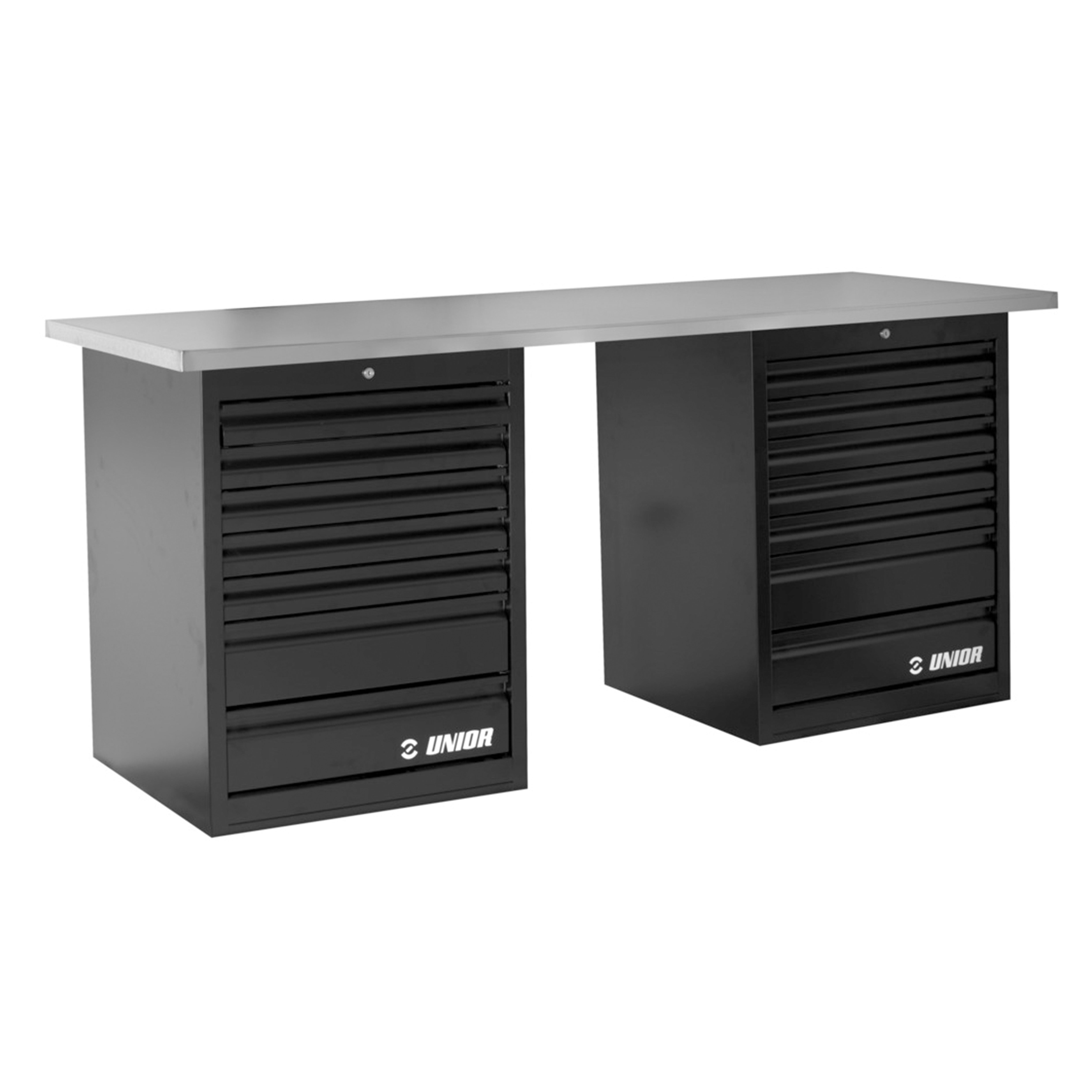 Tech Bench with two wide cabinets 990TB2