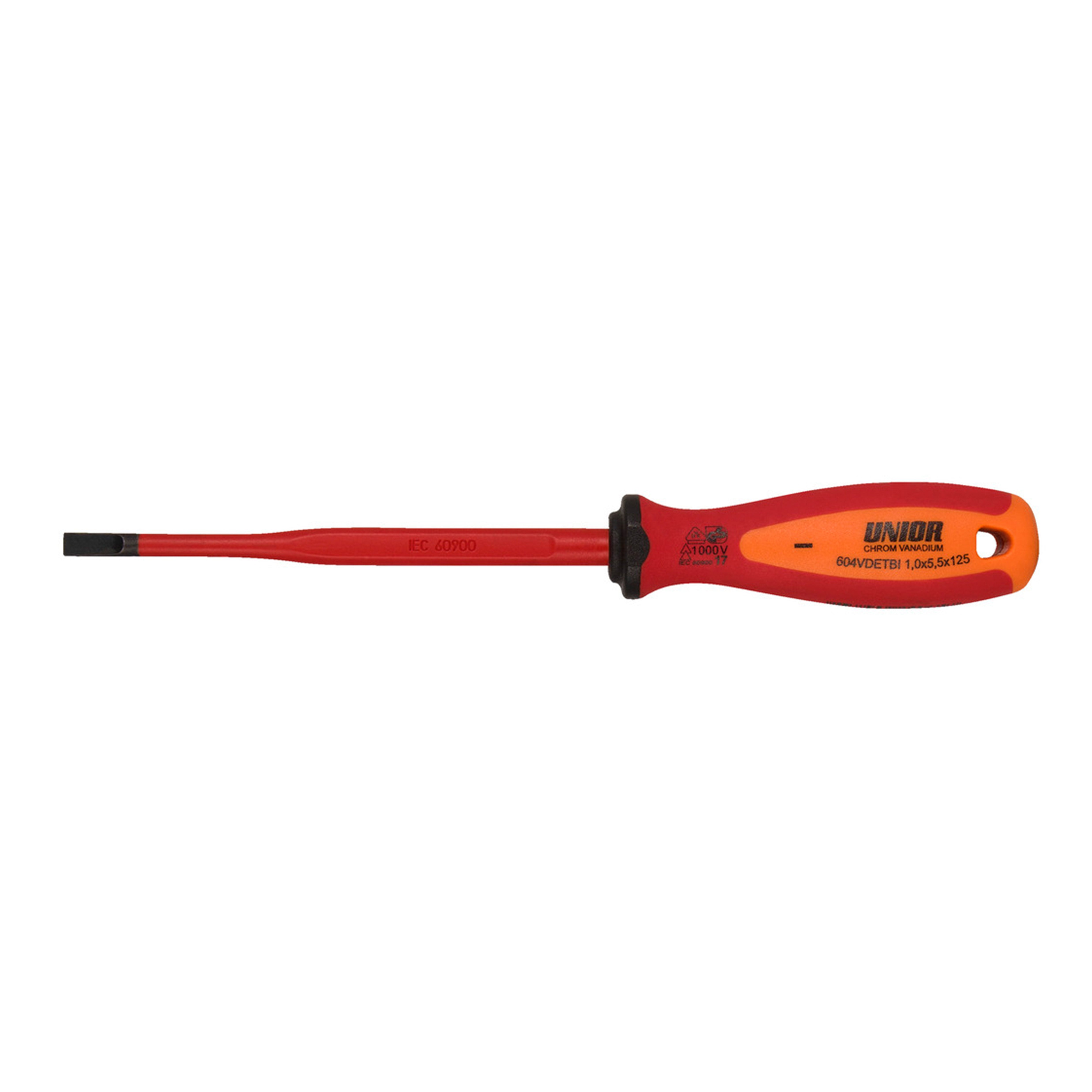 VDE elektricien schroevendraaier, TBI SLIM sleuf 604VDETBI 1.0 x 5.5 x 125