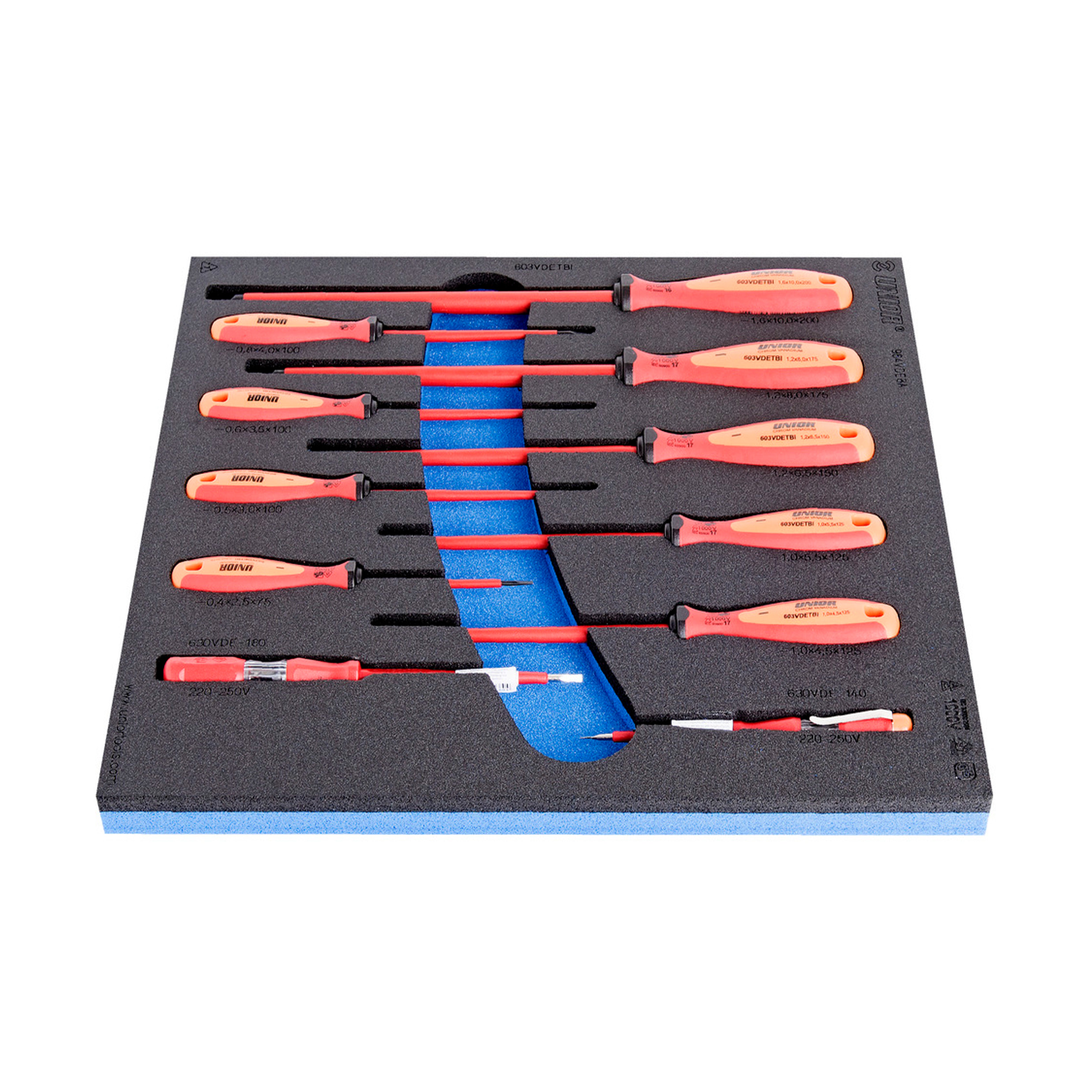 VDE schroevendraaierset TBI in SOS-module 964VDE8A