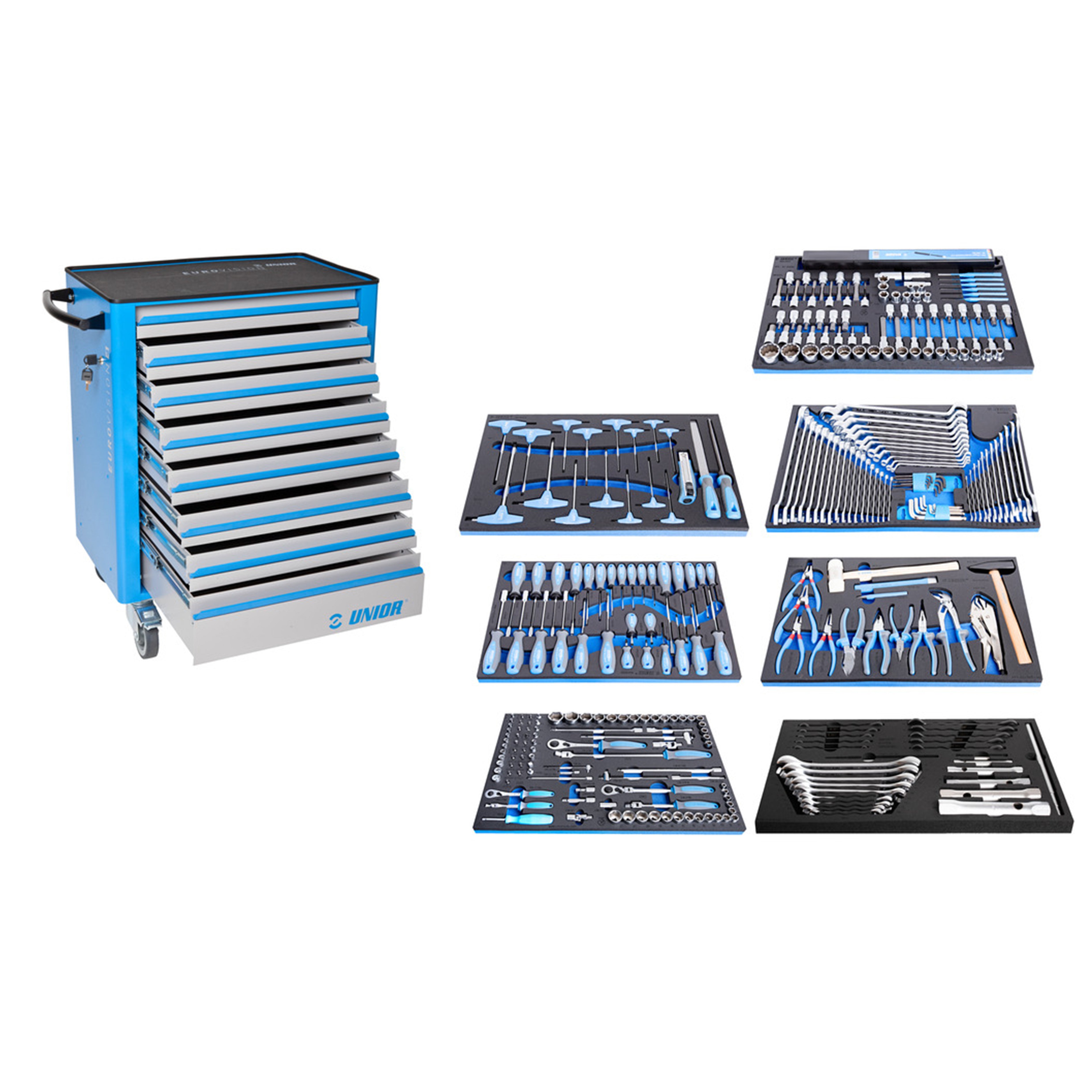 Gereedschapset in gereedschapwagen 940EV6 1011AEV6  /325