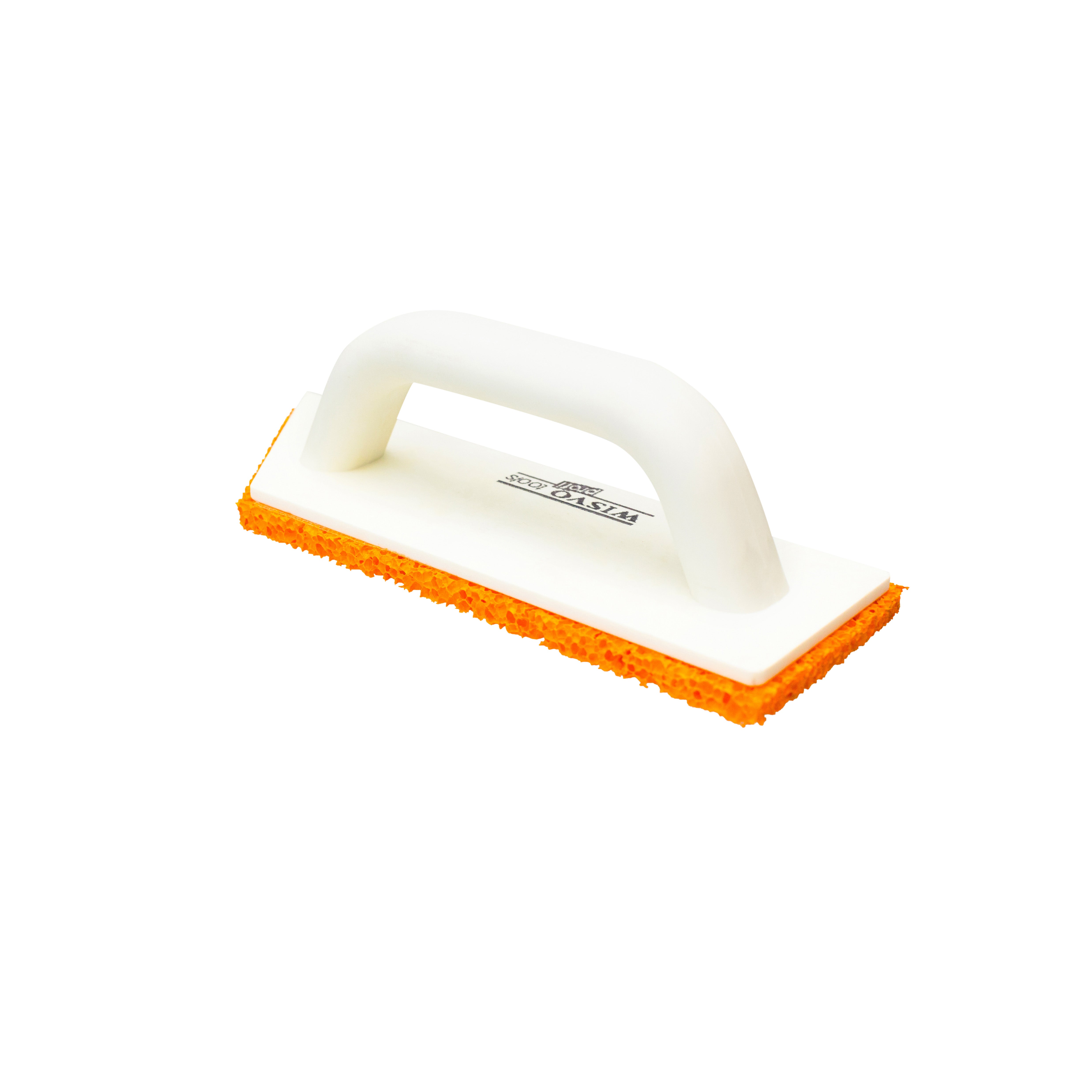 Schuurbord, met spons, oranje  260x21c8 -10