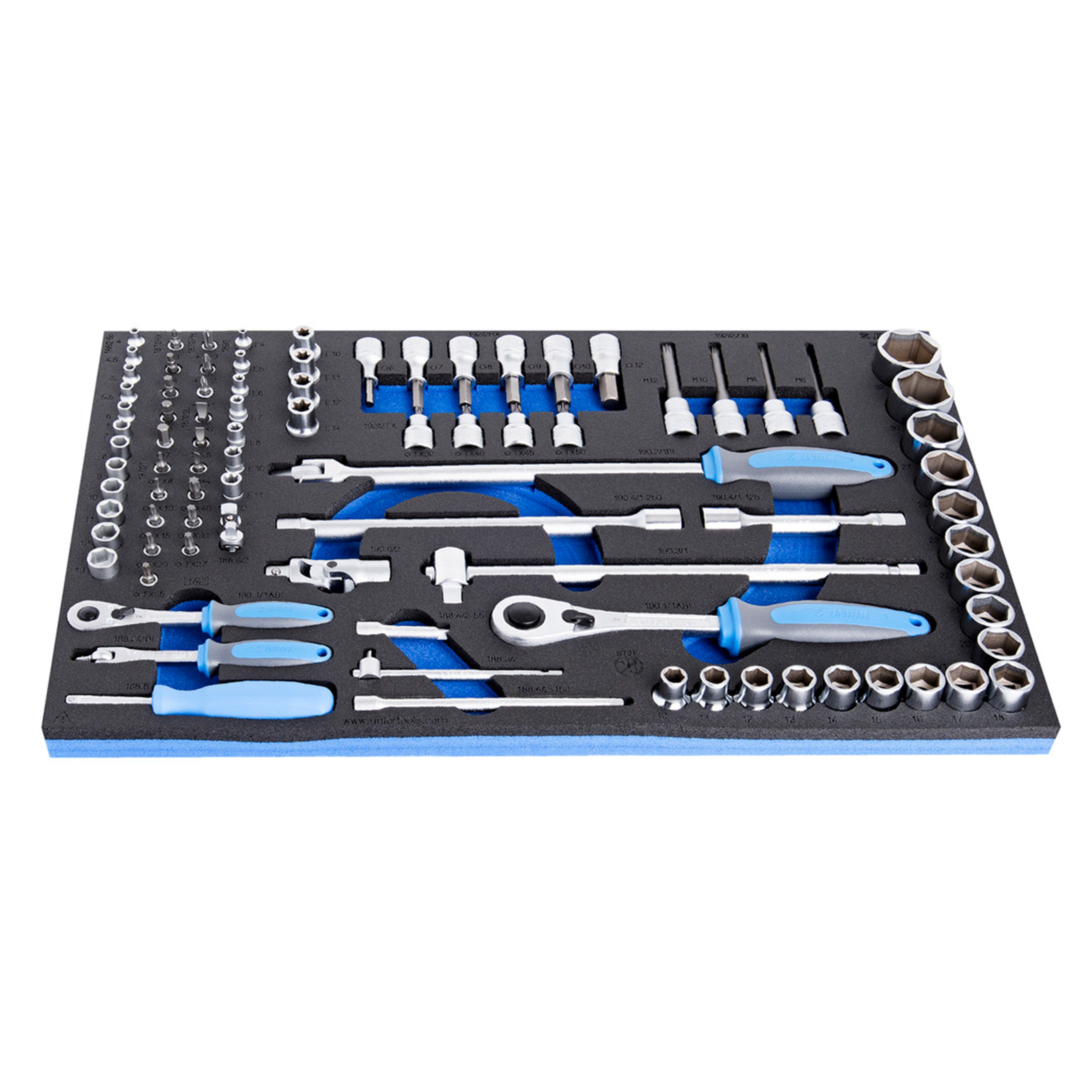 Dopsleutel- en accesoiresset 1/4 en 1/2 in SOS-module 964/36SOS /88